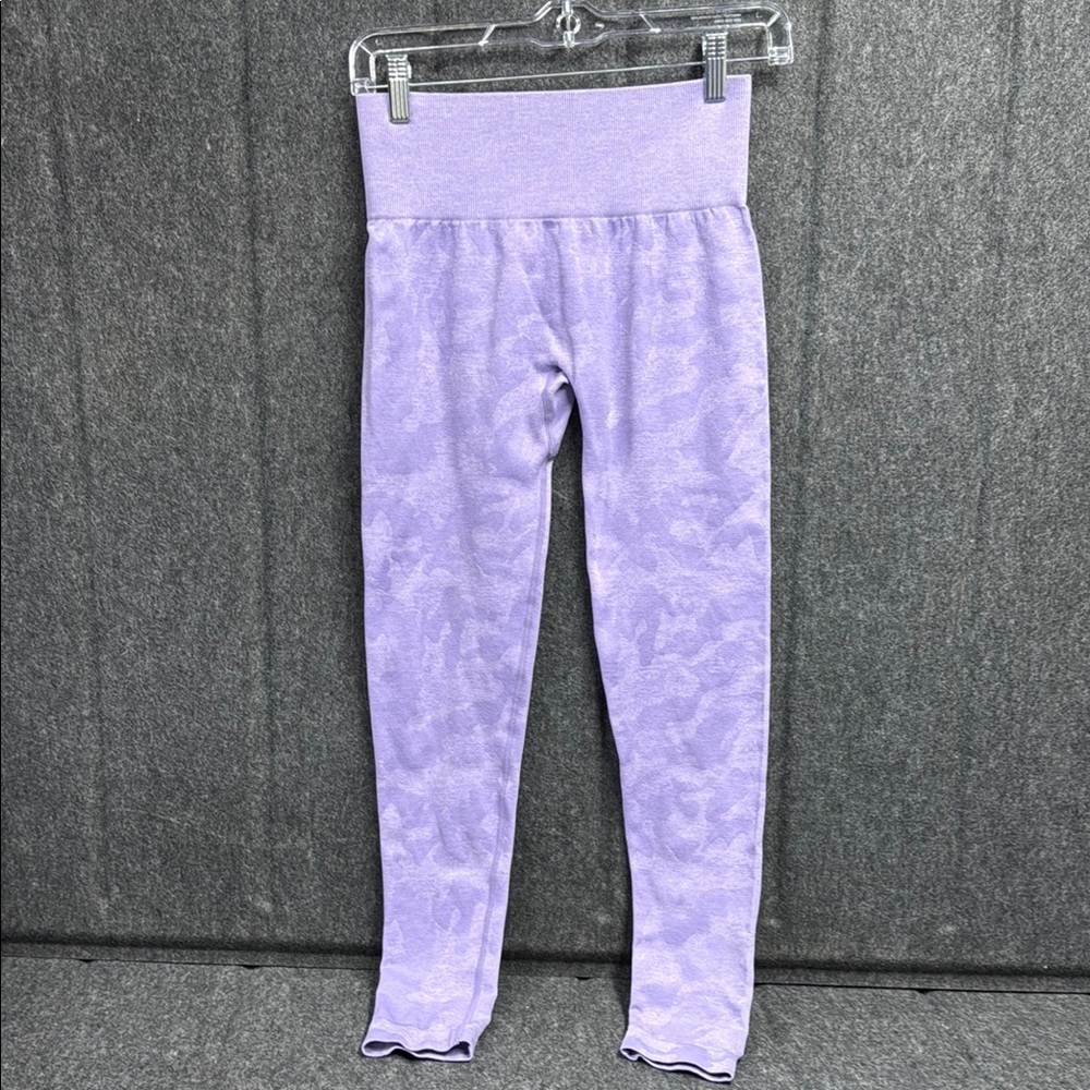 Purple High-Waisted Seamless Leggings